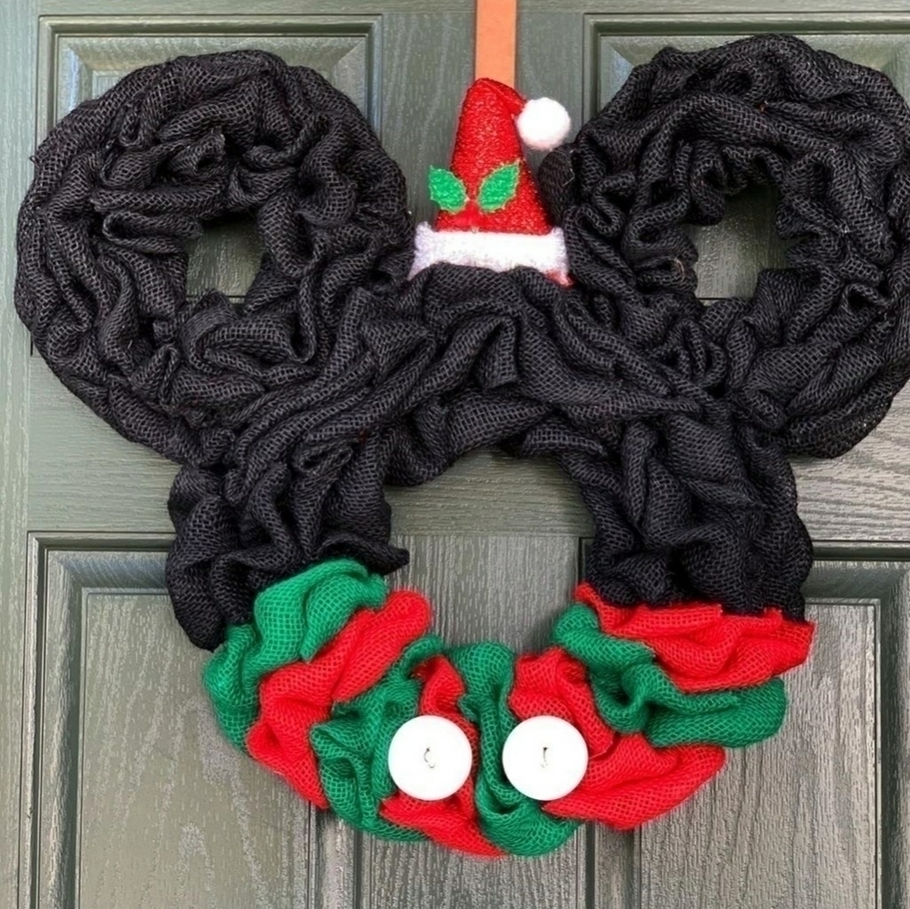 Mickey Christmas Wall Decor or Door Decor